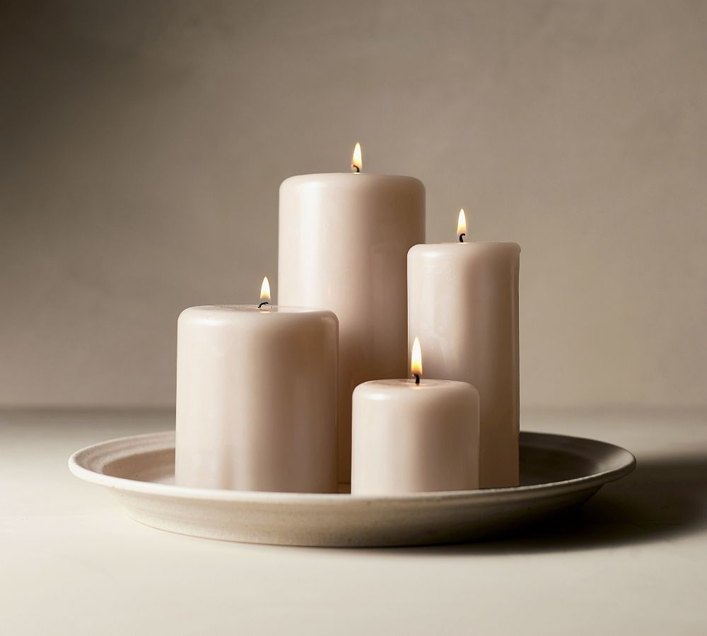 Modern Curved Pillar Candle | Pottery Barn (US)