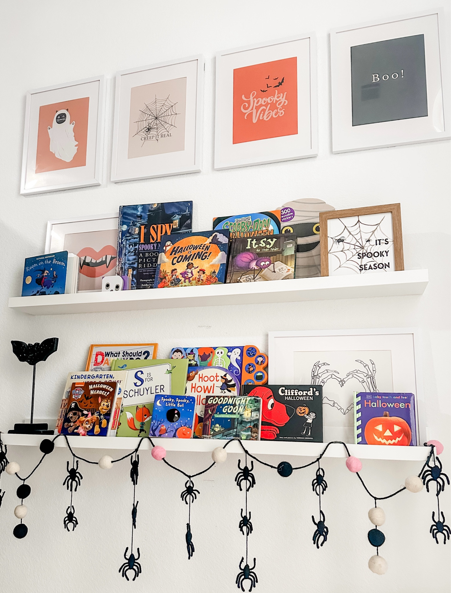Kids book corner. Kids reading corner. Halloween books. Halloween decorations. 

#LTKHome #LTKKids #LTKStyleTip