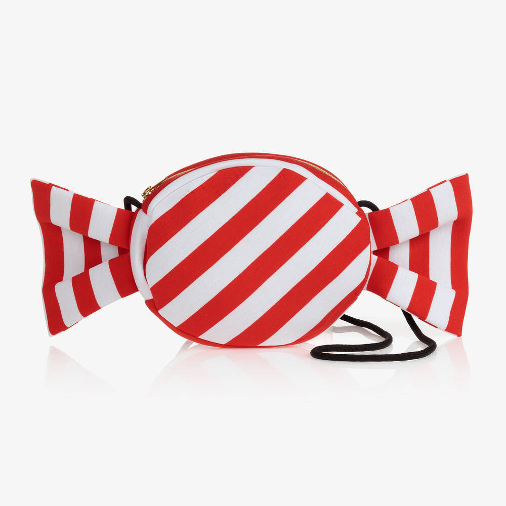 Red & White Bon Bon Bag (22cm) | Childrensalon