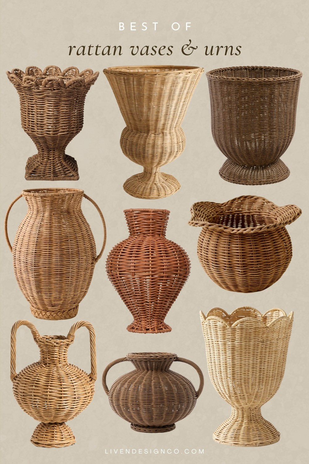 Rattan urn. Rattan planter. Woven planter. Home decor. Wicker vase

#LTKSeasonal #LTKHome #LTKSaleAlert