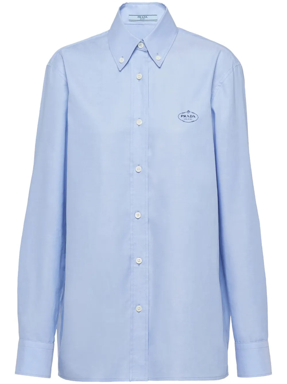 logo-print long-sleeve shirt | Farfetch Global