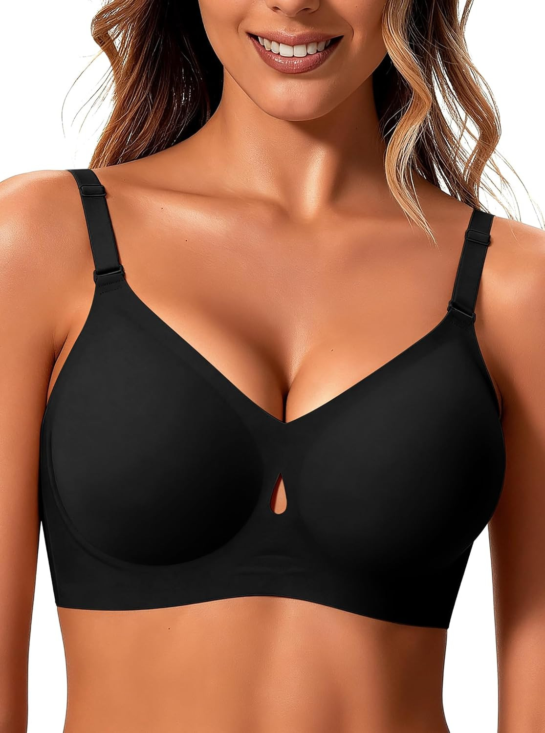 Sexy Jelly Push Up Wireless Bras for Women Everyday No Underwire Bralettes | Amazon (US)