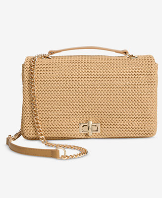 Soft Ajae Straw Medium Shoulder Bag | Macy's