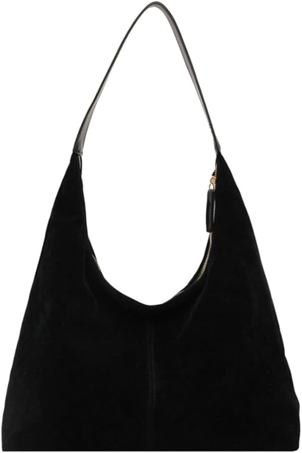 Trendy Suede Crescent Shoulder Bag Women Tote Bag Satchels Crossbody Purse Top-handle Travel Coll... | Amazon (US)