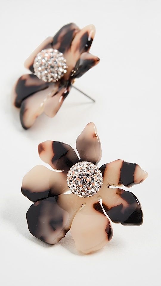 Lele Sadoughi Wallflower Button Earrings | SHOPBOP | Shopbop