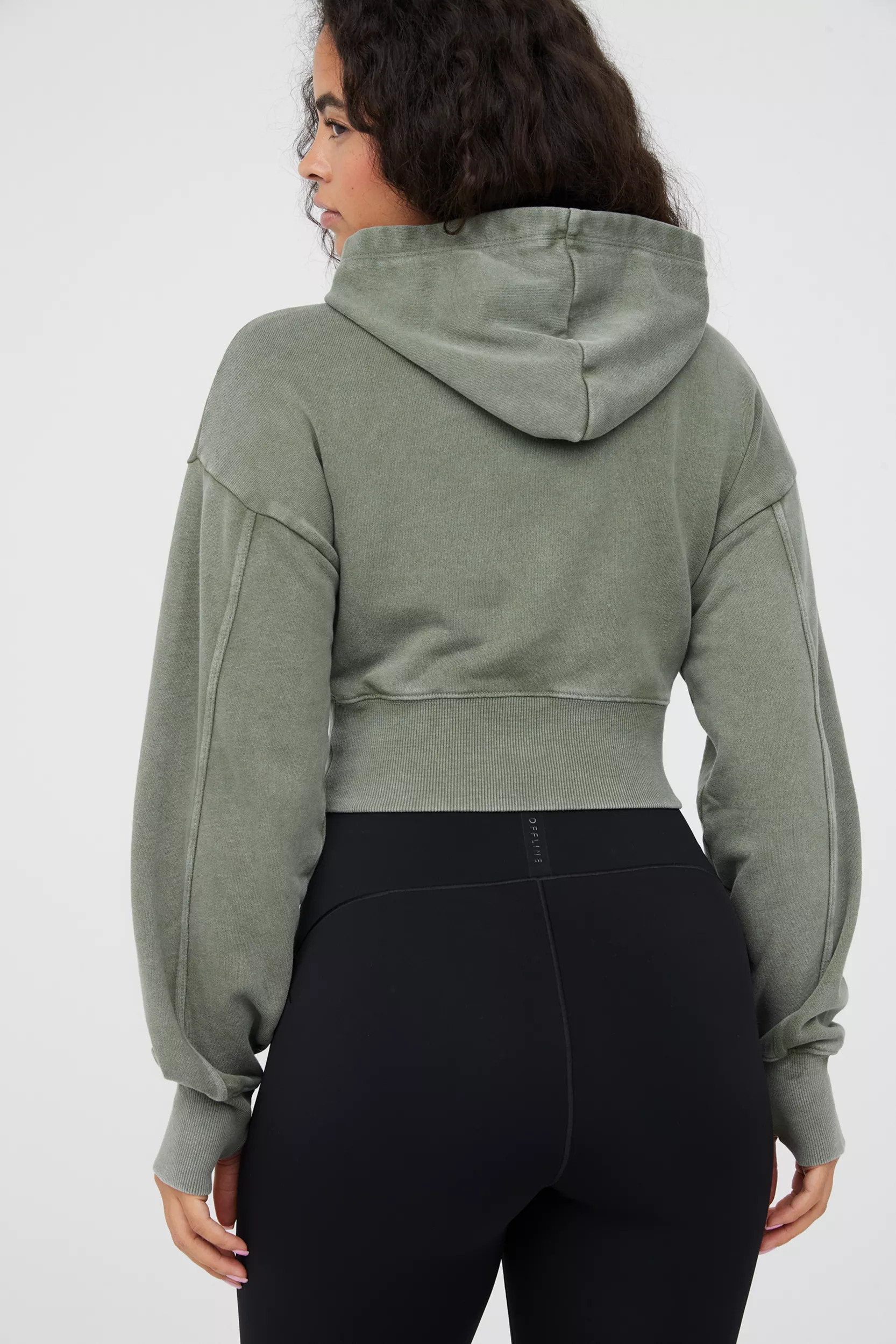 OFFLINE By Aerie Throw-Back Cropped Sweatshirt | Aerie