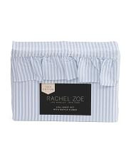 Cotton Stripe Ruffle Sheet Set | TJ Maxx