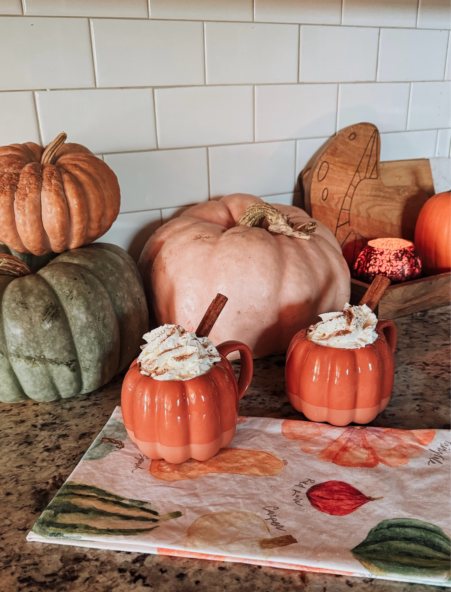 Anthropologie has me seeing pumpkins galore 😍🎃😍  this pumpkin mugs and tea towel are the perfect seasonal touches for your kitchen this fall! 

#LTKHome #LTKHoliday #LTKSeasonal