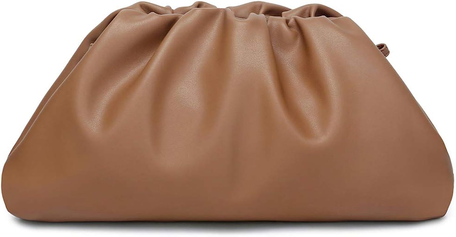 Cloud Crossbody Bags for Women Clutch Purse with Dumpling Shape and Ruched Detail | Amazon (US)