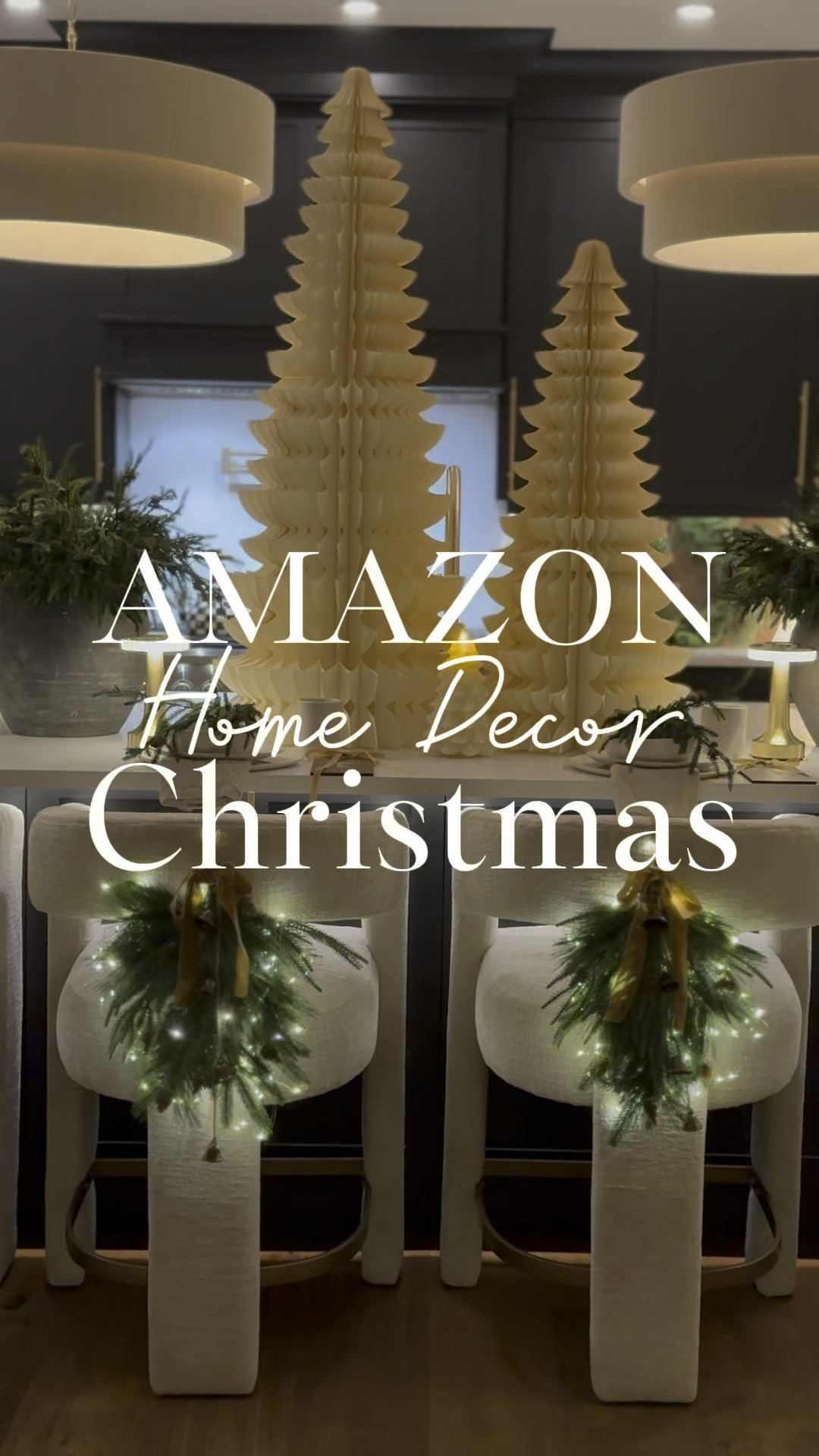 Transform your home into a holiday haven with these beautiful Christmas finds and decor finds from Amazon! 🎄✨ Simple, stylish, and festive touches for a cozy season. 

Twinkle Trees Shown in bedroom are 7 feet and 5 feet. 

Paper Trees 
Paper Snowman
Swag Wreaths 
Twinkle Lights 
Norfolk Garland 
Brown Velvet Ribbon
Twig Twinkle Trees 
Black Large Concrete Planters 

#HomeDecor #AmazonHome #ChristmasDecor #HolidayVibes #FestiveTouches #ChristmasParty #AmazonChristmasFinds