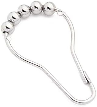 Signature Hardware 133512 Brass Roller Ball Shower Curtain Rings - Set of 24 - Chrome | Amazon (US)