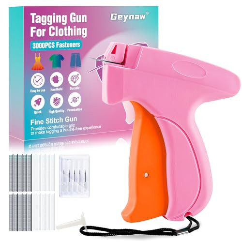 Stitch Gun for Clothes - Stitchy Tagging Gun for Clothing, Handheld Stitch Gun Quick Clothing Fixer, Sewing Kit Includes 6 Needle，3000 Fasteners(1500 Black & 1500 White) | Amazon (US)