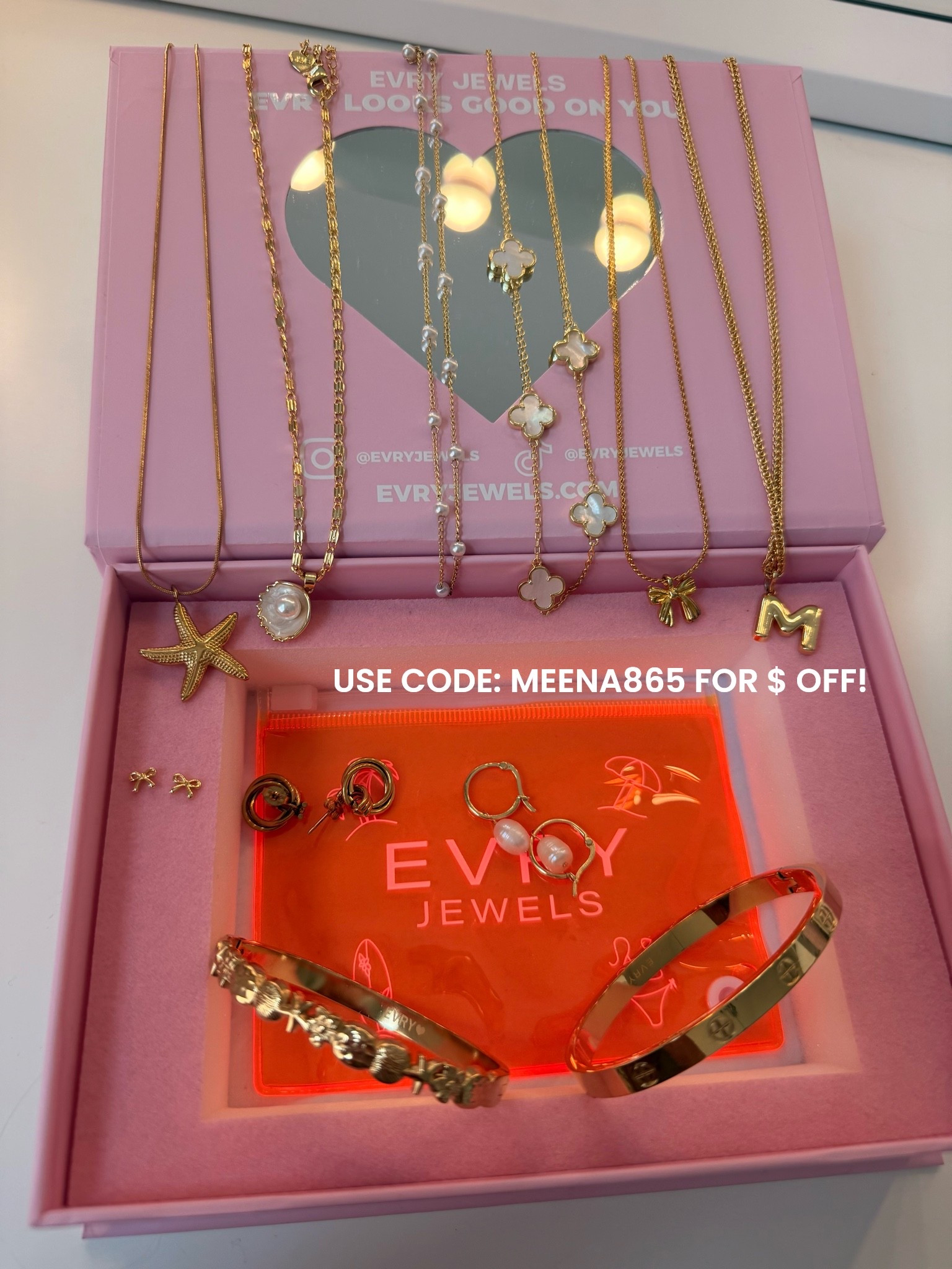 ✨ The easiest way to elevate your back-to-school outfits! These non-tarnish gold & silver pieces are perfect for everyday wear and make any outfit look instantly more put together. From dainty necklaces to statement bracelets, I’m obsessed! 🤍✨

The best part? EVERYTHING is just $4 sitewide right now! 🛍️ Use my code MEENA865 at checkout for even more savings before the sale ends. You seriously don’t want to miss this one! 💛

#LTKgrwm #LTKootd #LTKU