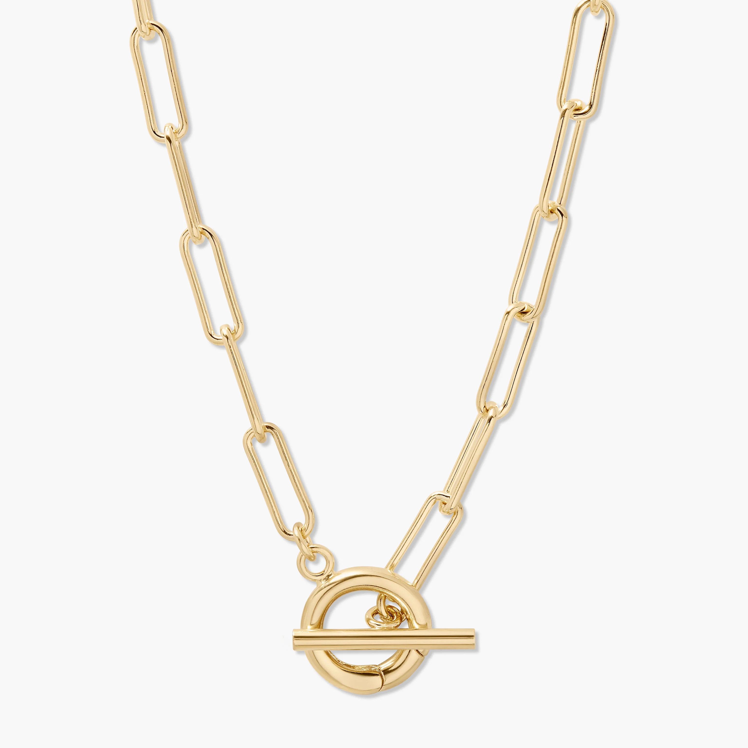Colette Charm Toggle Necklace Gold | Brook and York