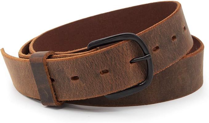 The Bootlegger Leather Belt | Made in USA | Full Grain Leather | Mens Belt | Amazon (US)