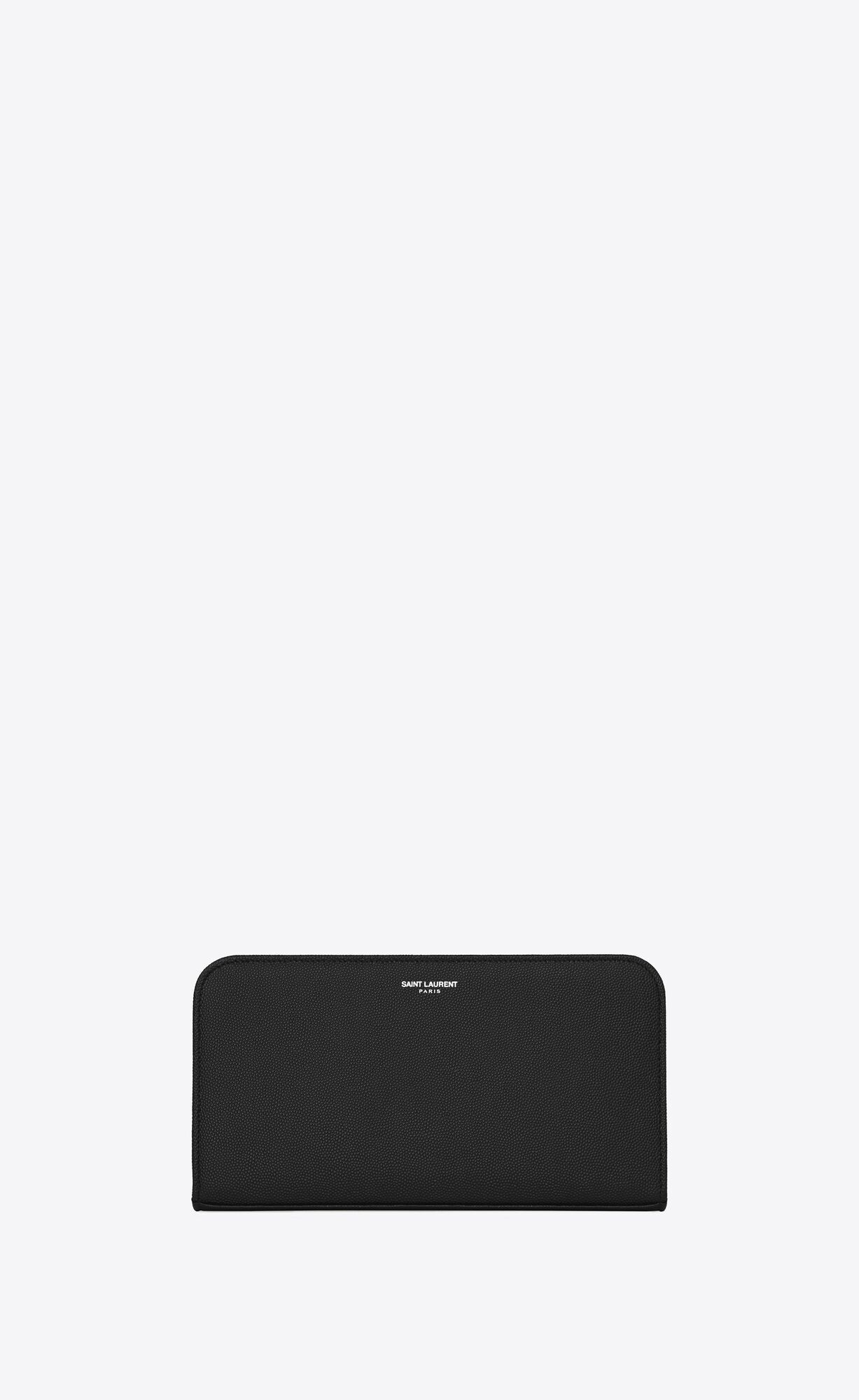 zip around wallet in grain de poudre embossed leather | Saint Laurent | YSL.com | Saint Laurent Inc. (Global)