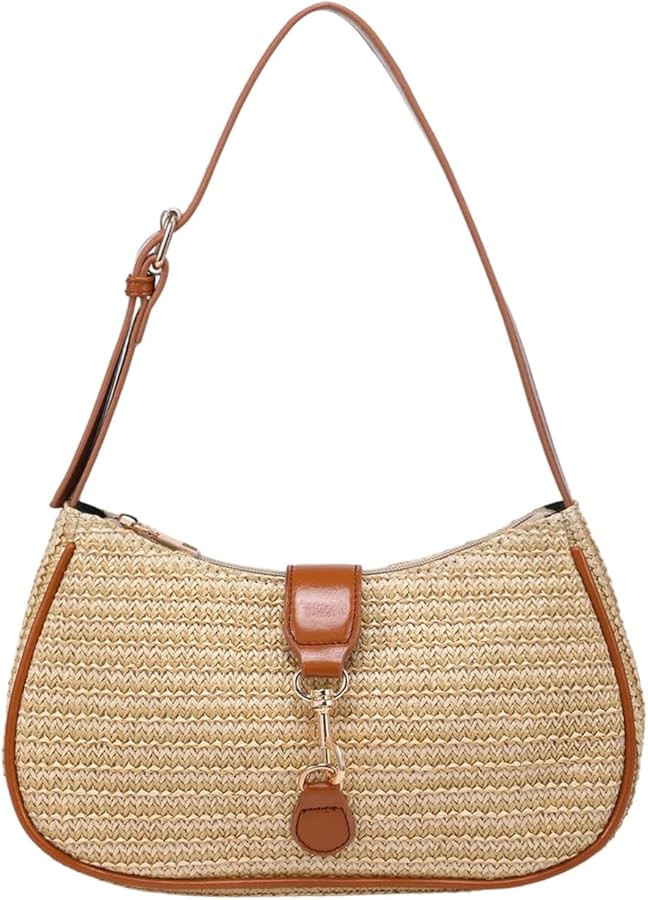 Women's Retro Vintage Zipper Shoulder Bag Adjustable Strap Elegant Underarm Purse Hobo Handbags | Amazon (US)