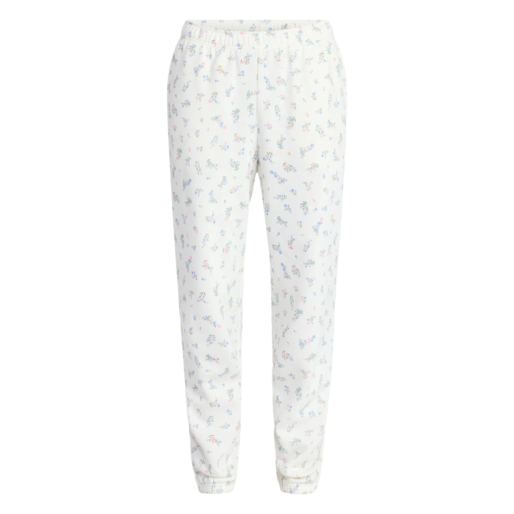 No Boundaries Printed Fleece Joggers, 29'' Inseam, Women's XXS-XXL | Walmart (US)