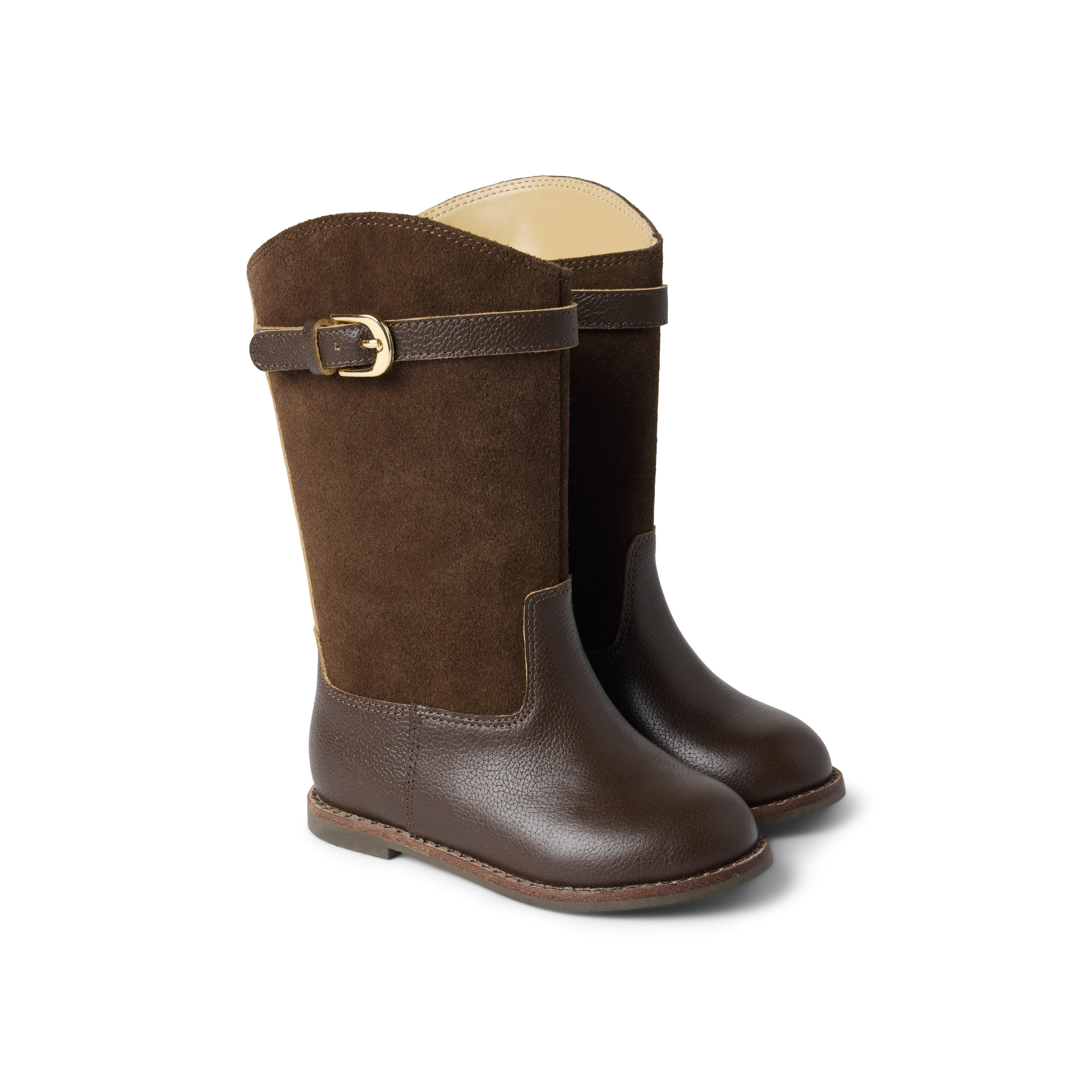 Janie and Jack | Classic Riding Boot - Brown / 1K | Janie and Jack