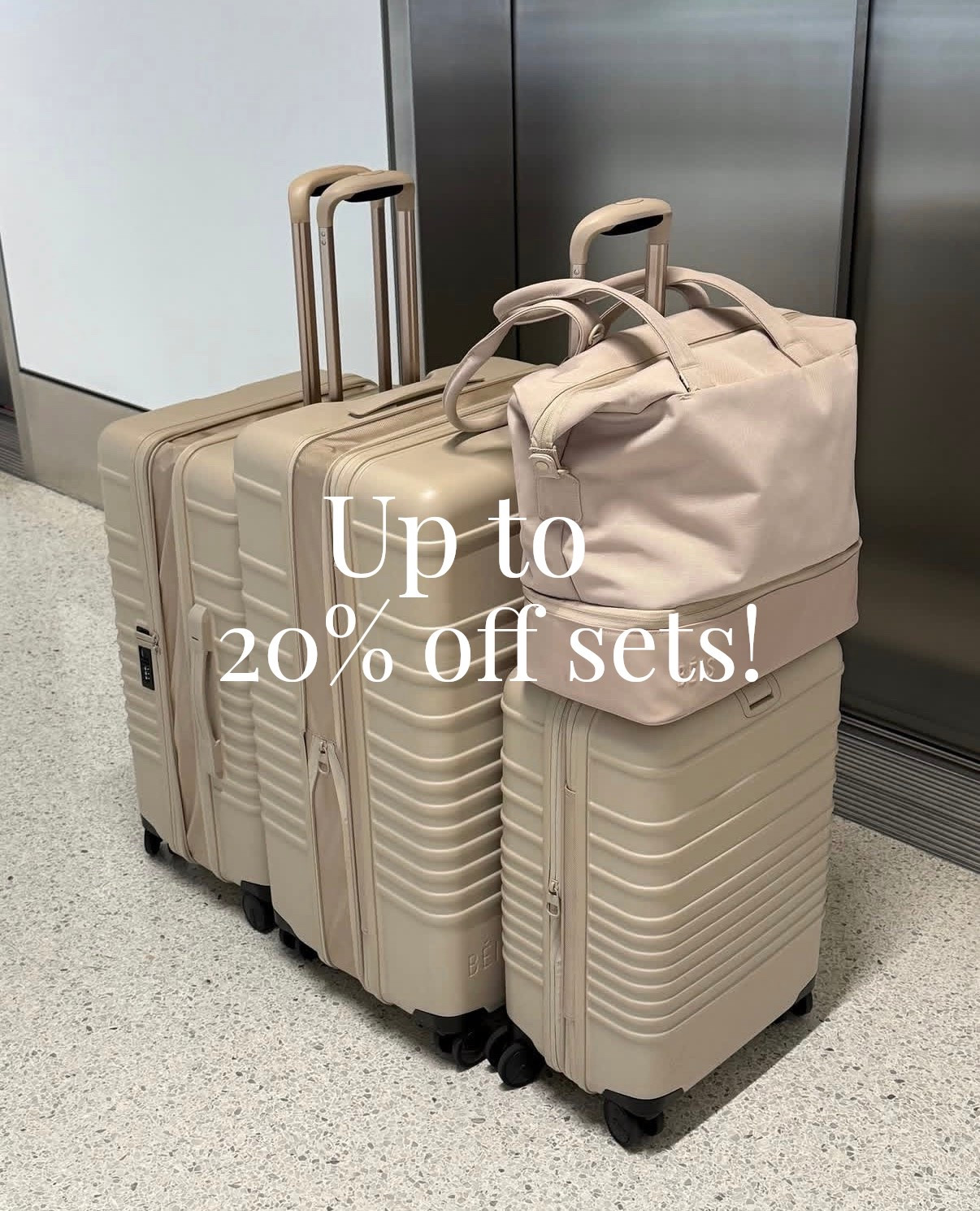 Beís up to 20% off sets!

#LTKSaleAlert #LTKTravel