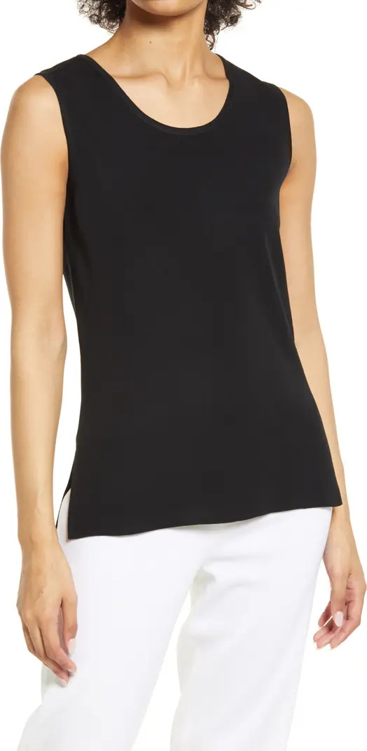 Ming Wang Scoop Neck Sweater Tank | Nordstrom | Nordstrom