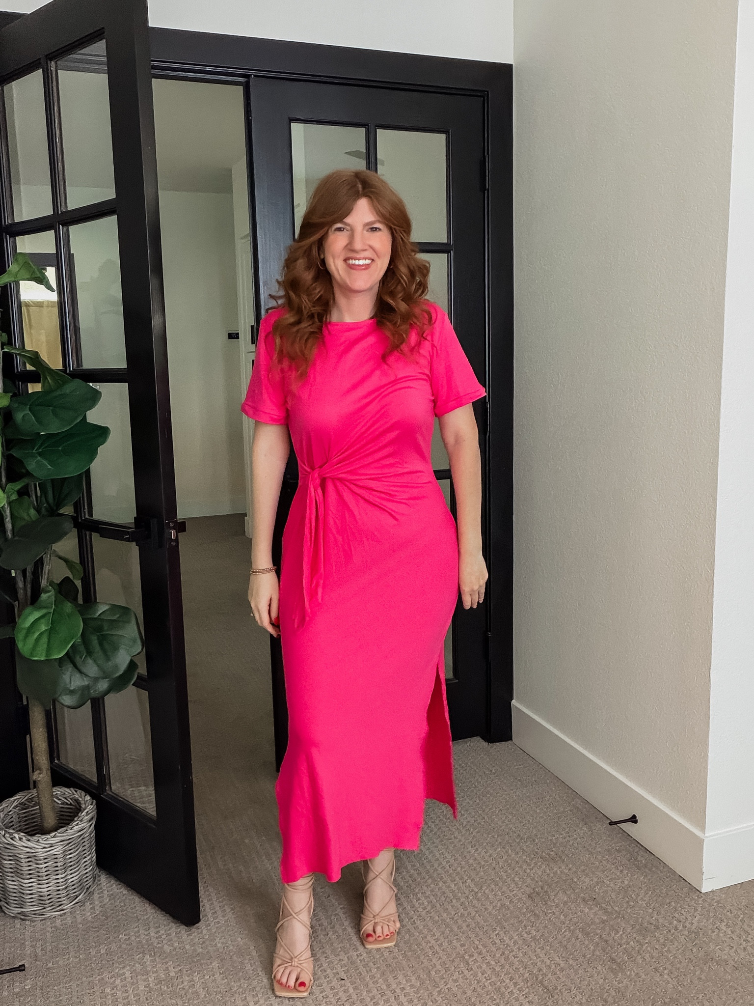 Love this Tshirt dress wearing size medium. Vacation dress. 

#LTKPetite #LTKSaleAlert #LTKSeasonal