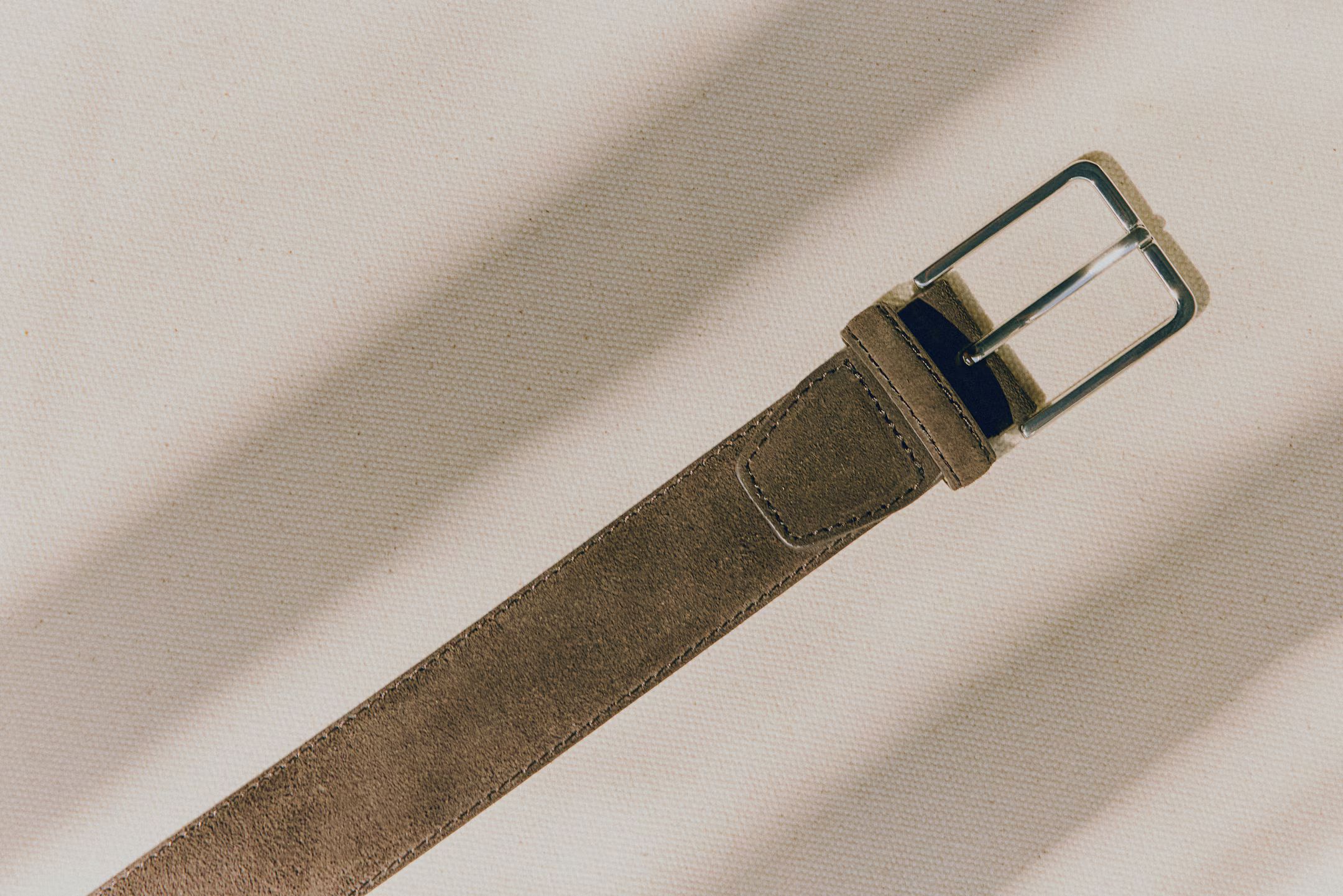 Suede belt - Dark beige - Men | H&M GB | H&M (UK, MY, IN, SG, PH, TW, HK)