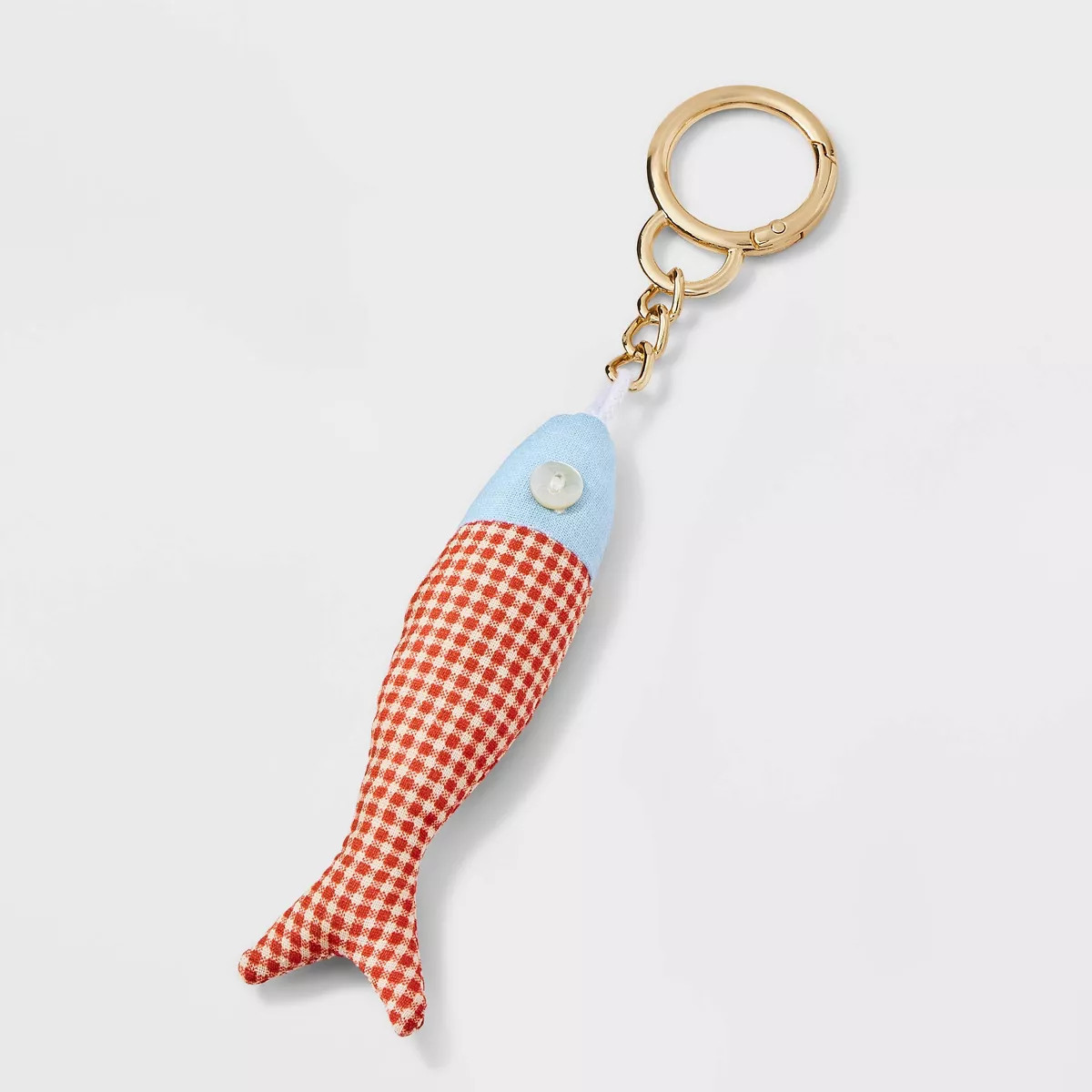Fish Clip On Handbag Charm - Universal Thread™ Gingham Red | Target