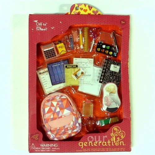 Our Generation Off to School Playset Doll Accessories, 24 Pieces | Walmart (US)