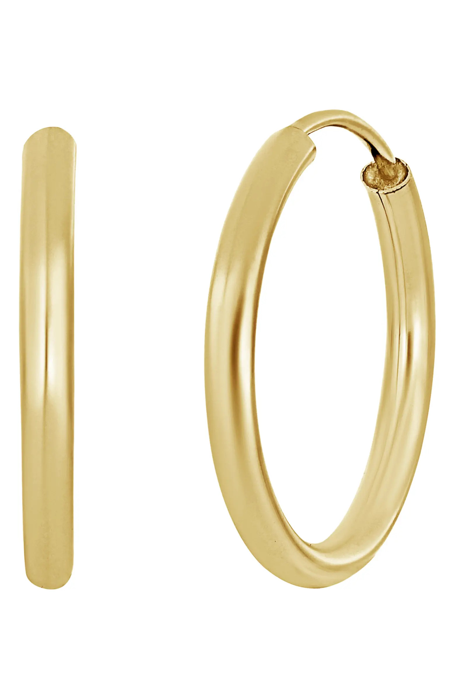 14K Gold Infinity Hoop Earrings | Nordstrom