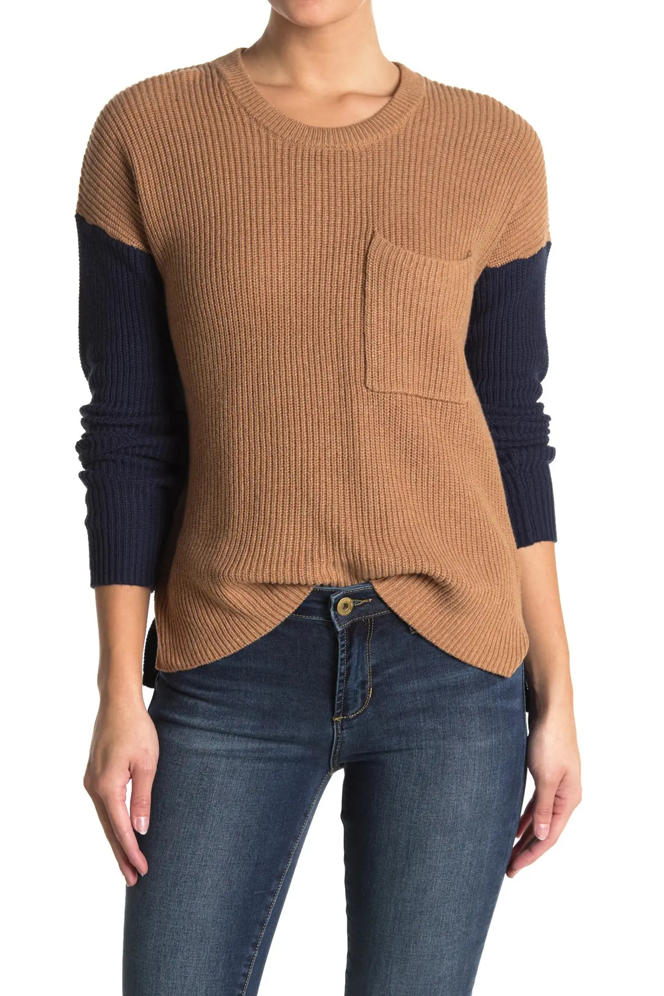 Madewell | Thompson Ribbed Colorblock Sweater | Nordstrom Rack | Nordstrom Rack