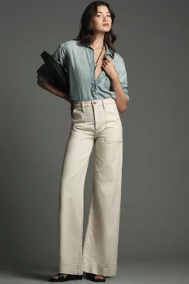 Pistola Penny Utility High-Rise Wide-Leg Jeans | Anthropologie (US)