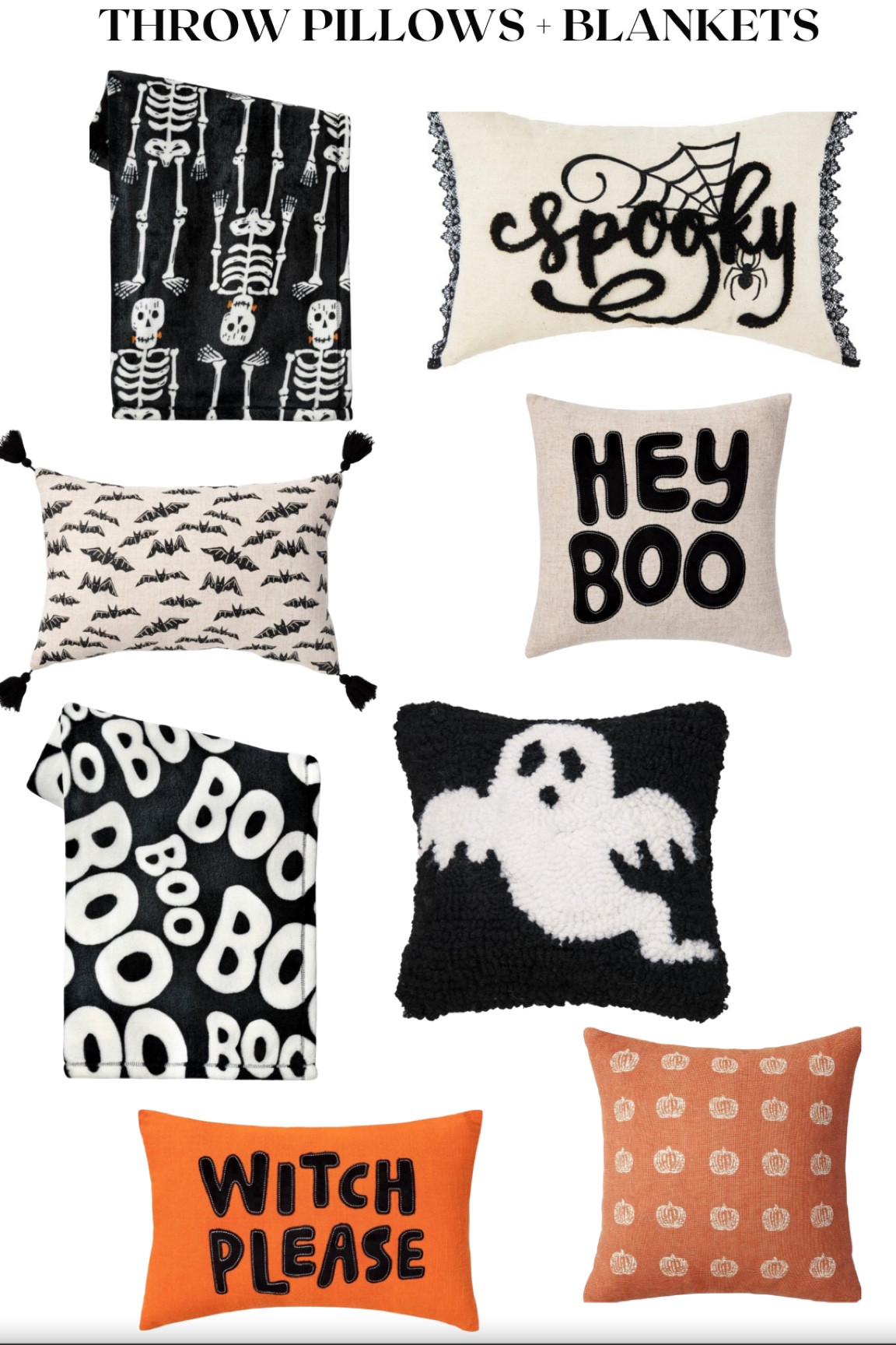 The perfect throw pillows and blankets to add some Halloween spirit to your home space 🖤🍁🐈‍⬛

#LTKHoliday #LTKunder50 #LTKSeasonal
