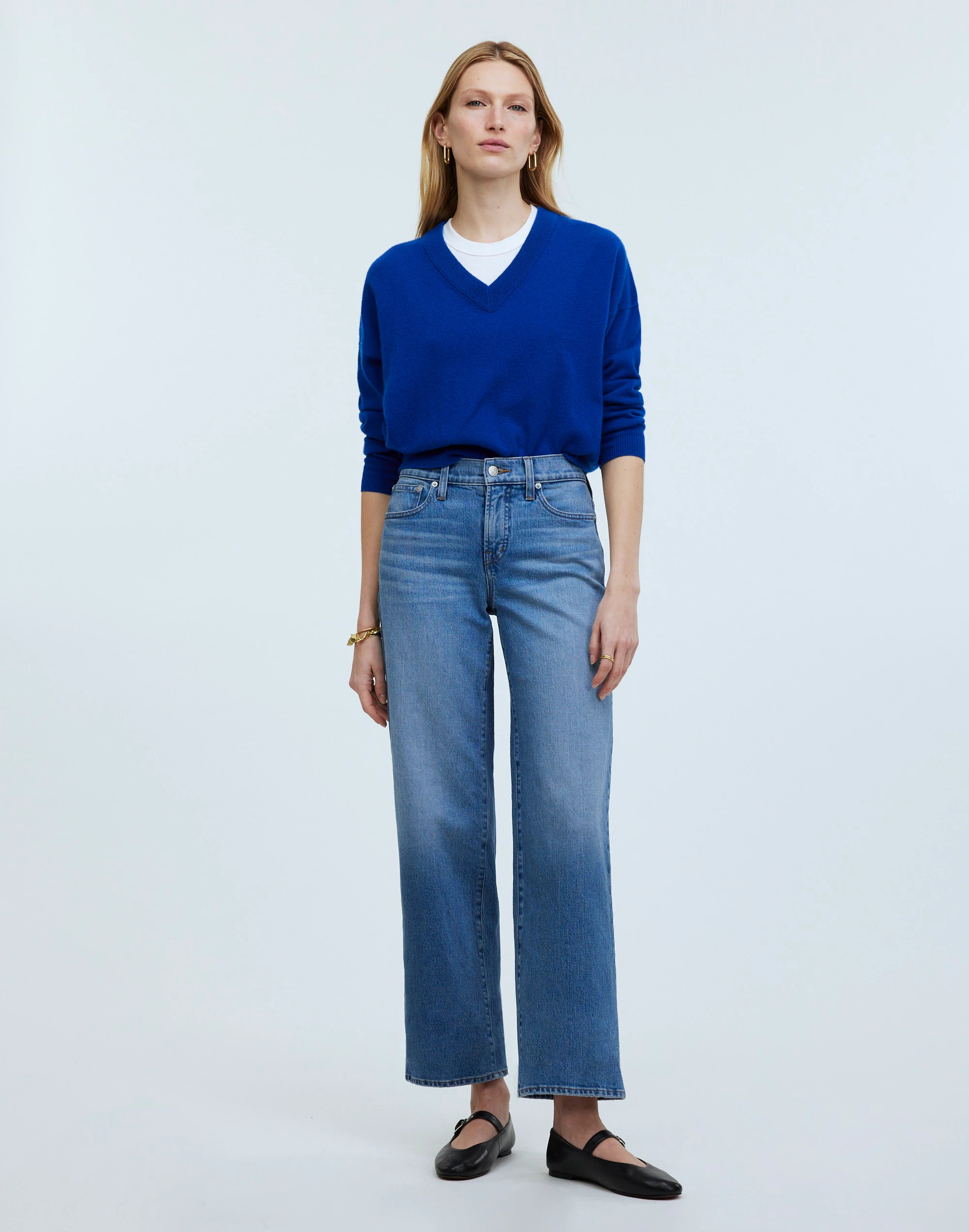 The Perfect Vintage Mid-Rise Wide-Leg Jean in Almanza Wash | Madewell