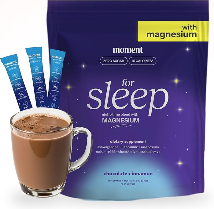 Moment Sleep Powder (SHARK TANK) | Hot Chocolate | Melatonin Alternative | 0 Sugar | Low Calorie ... | Amazon (US)
