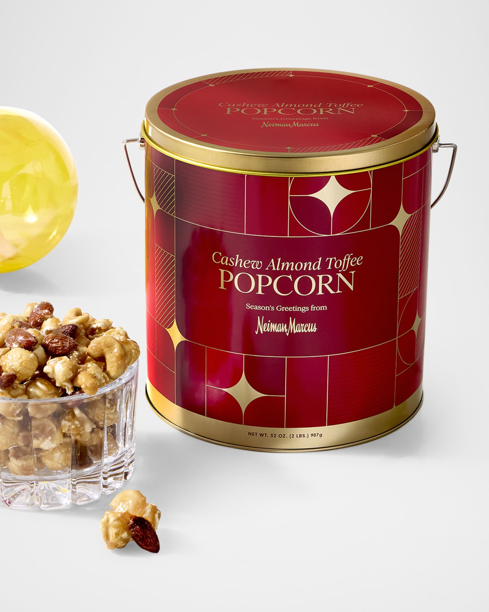 Cashew Almond Toffee Popcorn Tin | Neiman Marcus