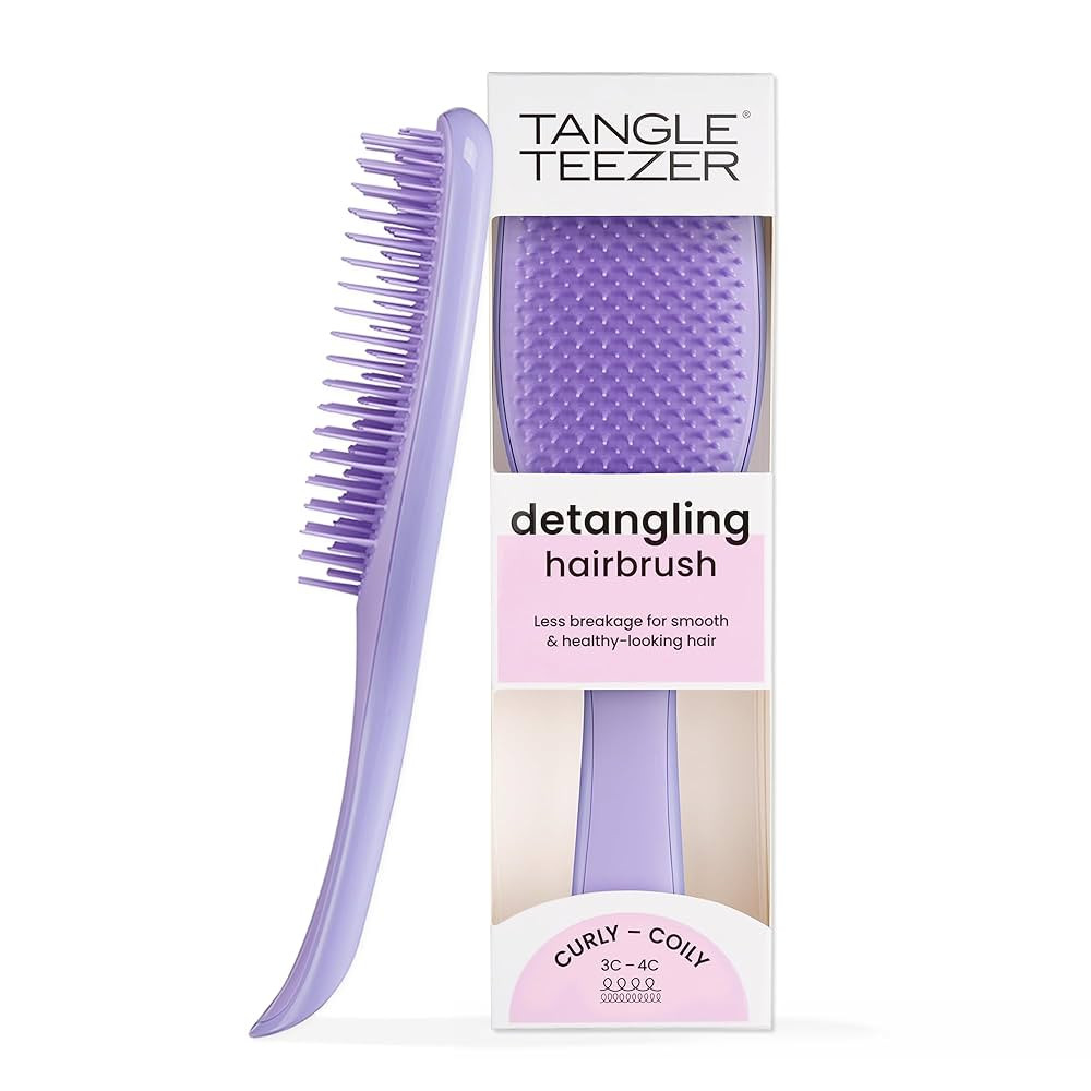Tangle Teezer Ultimate Detangler Curly Hair Brush, Dry & Wet Hairbrush, Reduces Frizz & Breakage,... | Amazon (US)