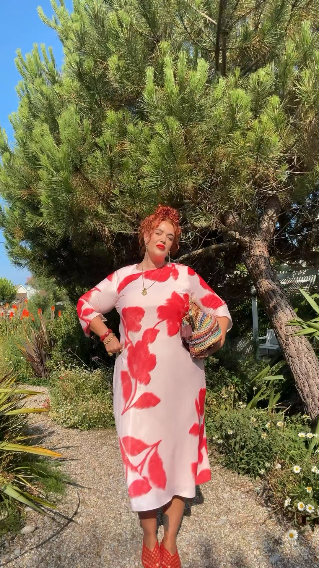 Everything I wore on my recent UK staycation wearing everything M&S! I generally wear a size 20 and 5’11 on a good day. Footwear 8/9 (any footwear here is an 8). 

Wearing a size 20 in the first dress which fit loosely so comes up a little big/the style isn’t clingy. Great for being comfortable but still looking chic. 

Wearing a size 18 in the top and 20 in the skirt in the second look. Top is very stretchy and I originally ordered a 20 which was too big. Skirt also has some stretch and looseness too so doesn’t feel uncomfortable. 

Wearing a size 20 long in the white elasticated skirt. VERY comfy. 18 in the polka dot tee and 22 in the linen shirt. 

Wearing goodmove in the 4th look! Teamed it with this oversized checked shirt too in a size 22! Length was pretty good. 

Wearing a size 20 in everything on look five. The silk scarf was great fitting (even though it’s one size). There’s no elasticated waist in the skirt so be aware of that.

#LTKsummer #LTKeurope #LTKplussize