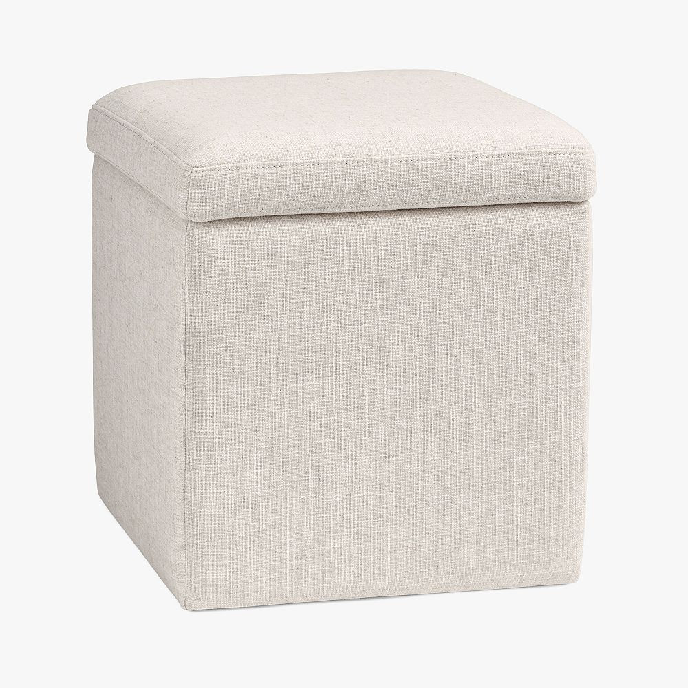 Simple Square Storage Ottoman | Pottery Barn Teen
