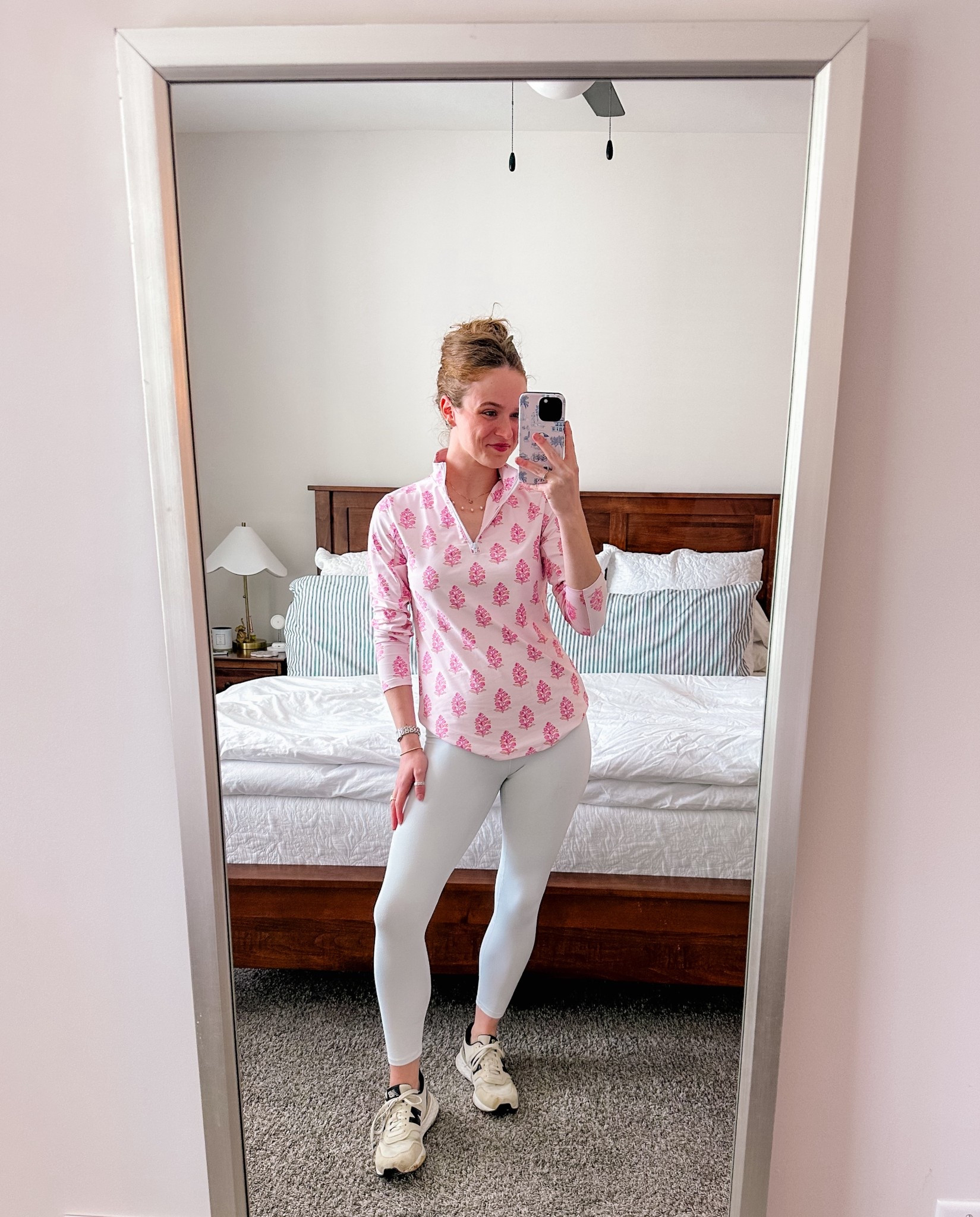 Athleisure OOTD!! 🌸🤍 Love this Smith & Quinn quarter zip - the pattern is to die for!! 

#LTKActive