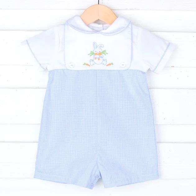 Easter Bunny Removable Bib Romper | Classic Whimsy
