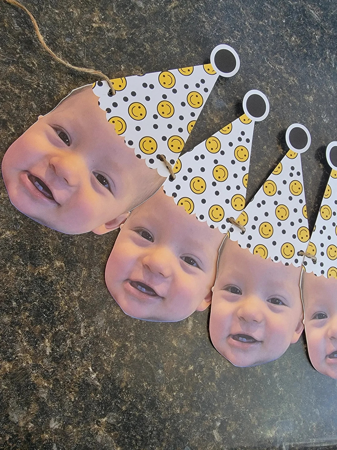 Cool Dude Personalized Photo Banner, Happy Face Banner, Cool One Photo Birthday Banner, Dog Birth... | Etsy (US)