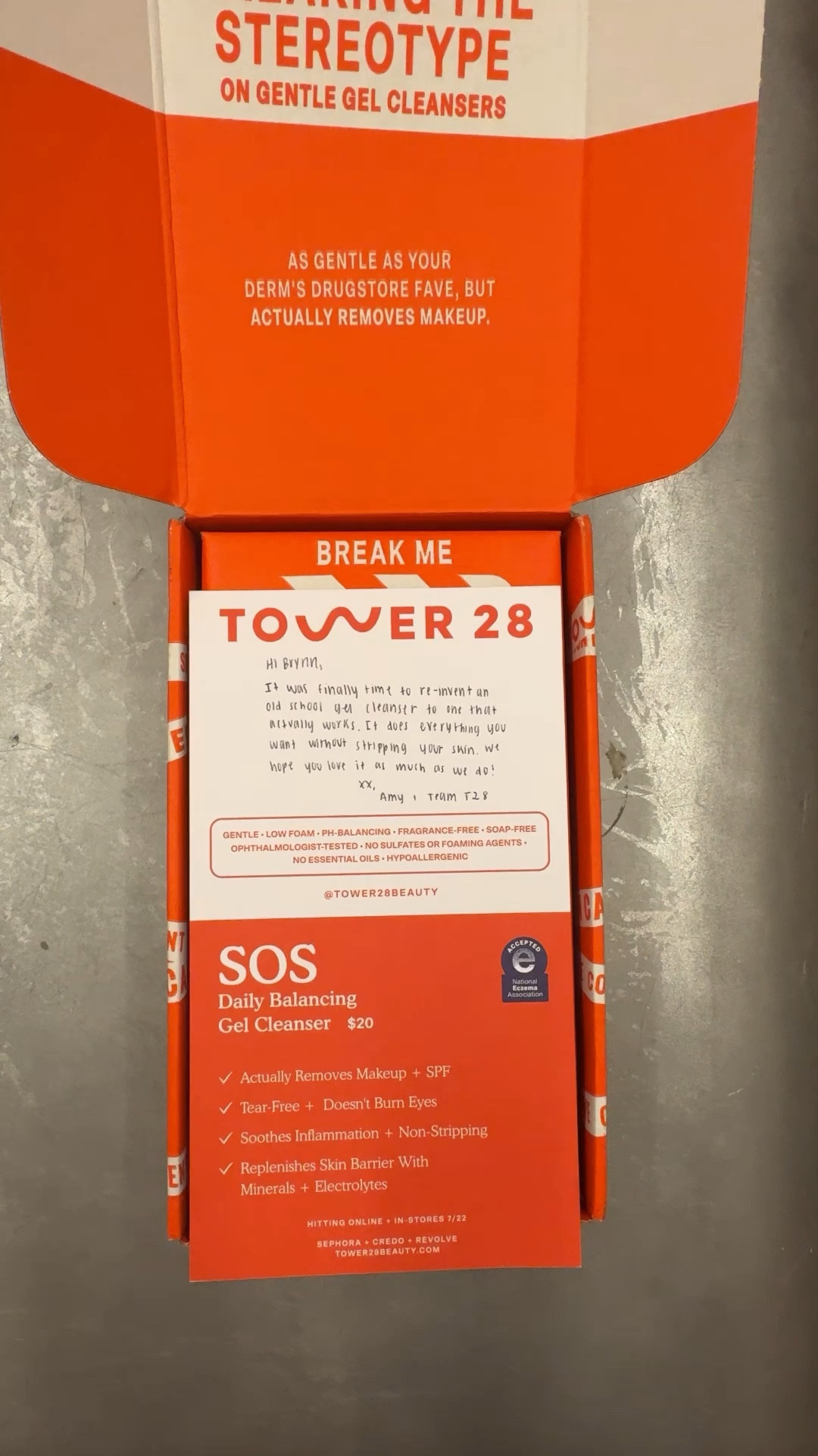 Tower 28 Beauty Gentle Gel Cleanser. Great for sensitive skin. 

#LTKBeauty
