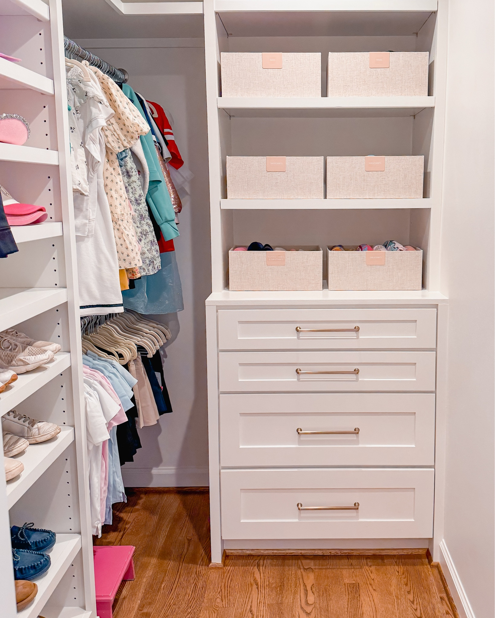 The closet that makes getting dressed a breeze! 💕✨

This space was organized with her independence in mind - everything at kid-friendly heights, visual systems that make sense, and storage that actually works for how children think and move.

When closets are organized the right way, kids can find what they need AND put it back where it belongs!

Stay tuned for more spaces from this renovation project! 

#sortandsimplifyorganizing #nashvilleorganizer #nashvillehomeorganizing #nashvillehomes #nashvillesmallbusiness  #organizedkids #kidsclosetorganization 

#LTKFamily #LTKHome #LTKKids