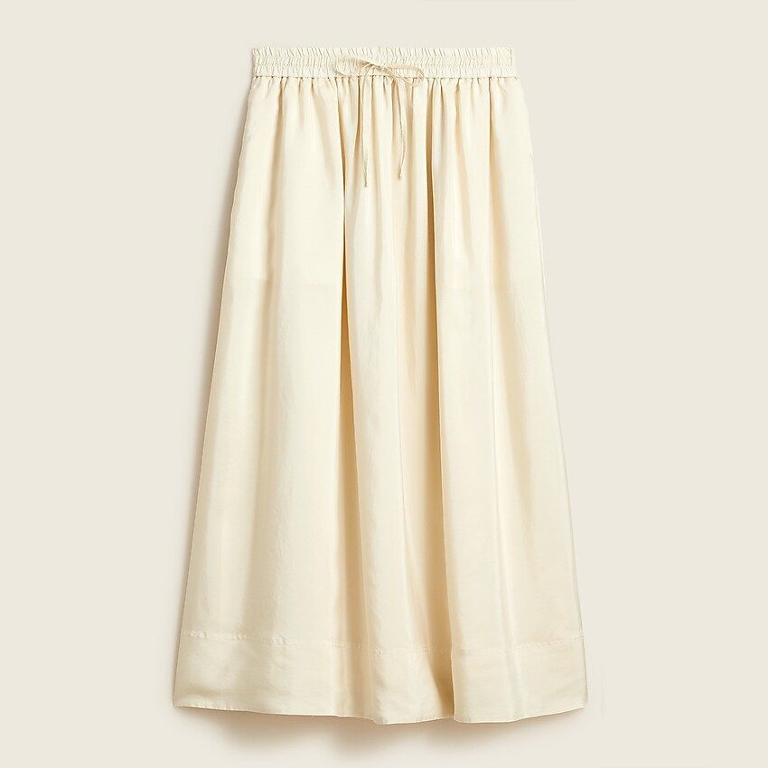 Pull-on silk skirt | J.Crew US