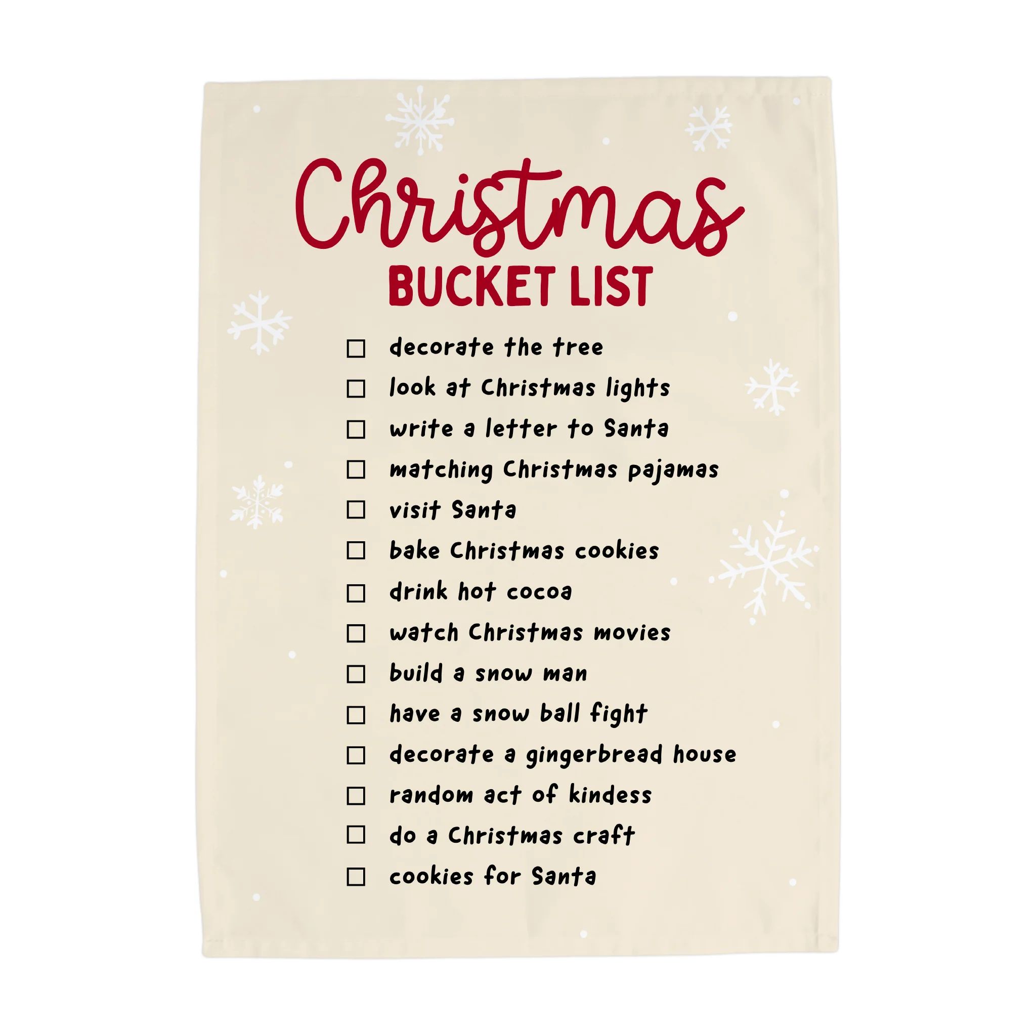 Christmas Bucket List Banner | Hunny Prints