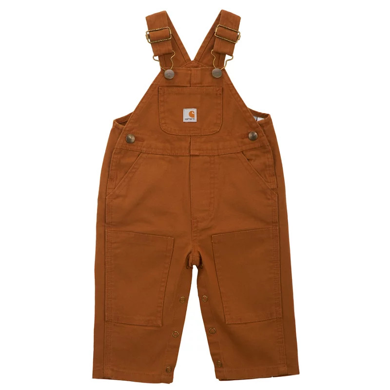 Carhartt Infants' Washed Bib Overall Brown Dark, 24 Months Infant - Men's Work Over/Coveralls at Academy Sports | Academy Sports + Outdoors