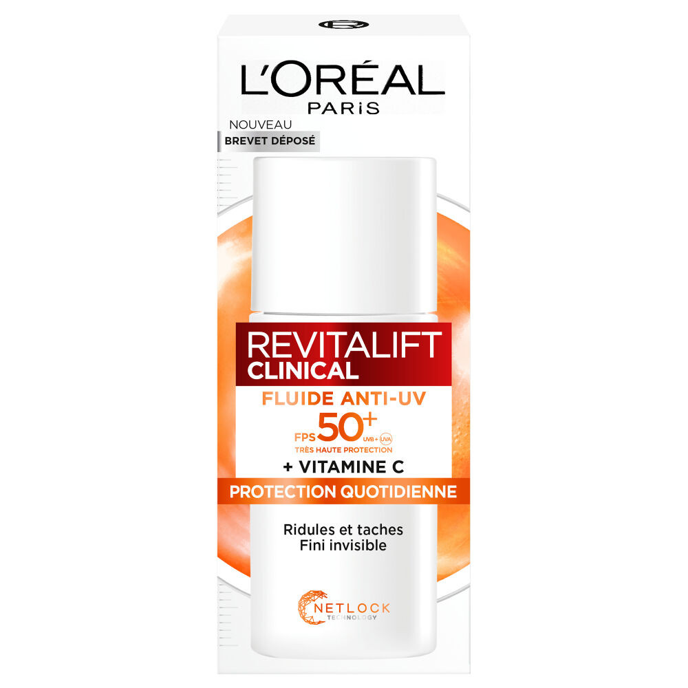 Fluide Anti-UV FPS 50+ Revitalift Clinical à la Vitamine C | L'Oreal Paris (FR)