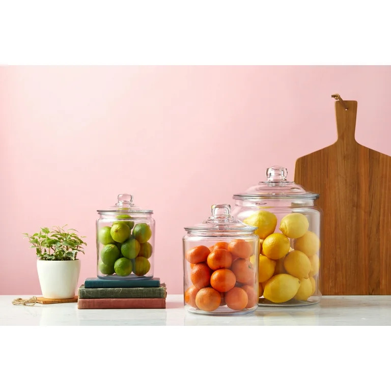 Anchor Hocking Heritage Hill Clear Glass Jar with Lid, 2 Gallon | Walmart (US)