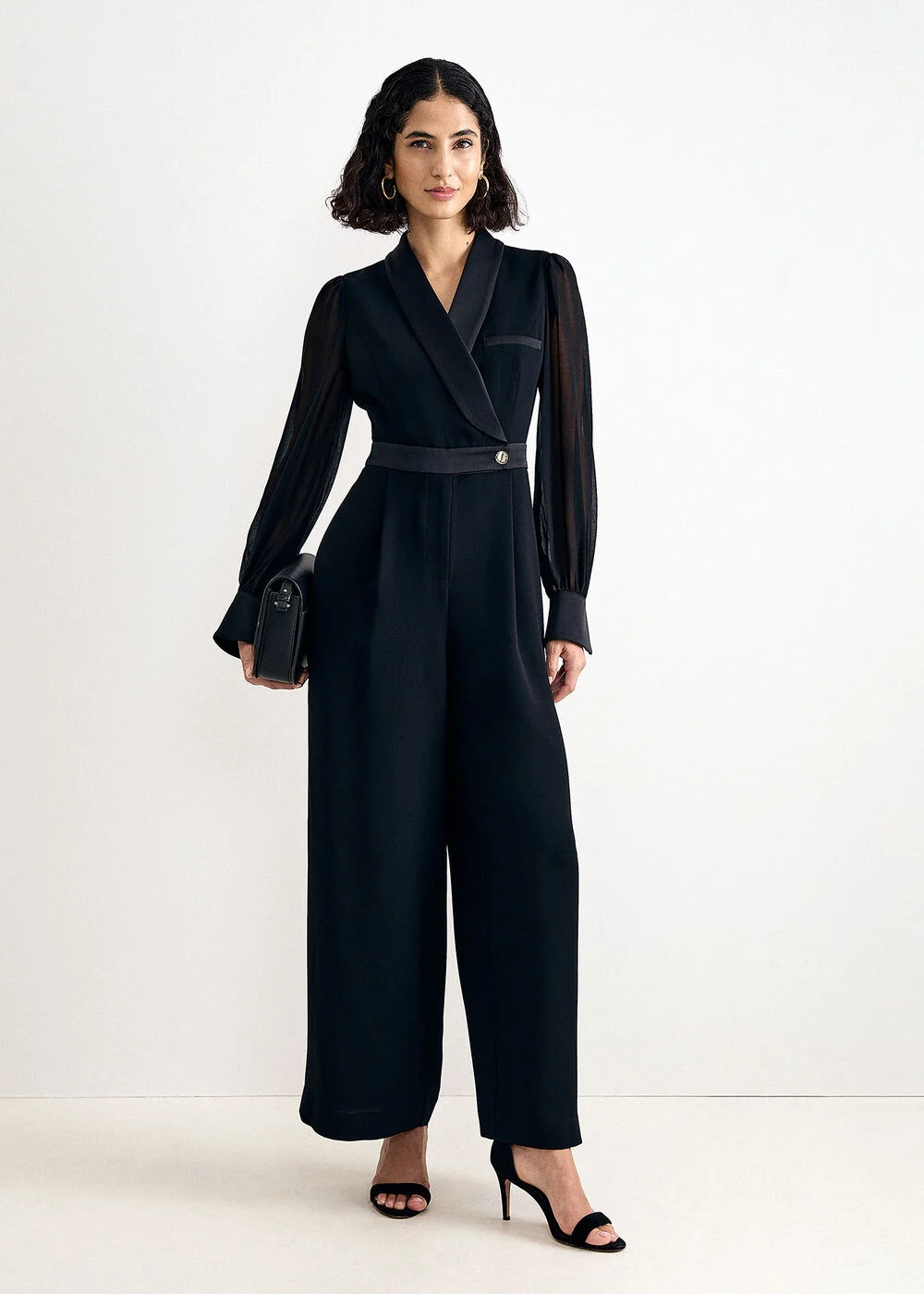 Veronica Long Sleeve Blazer Jumpsuit | Phase Eight